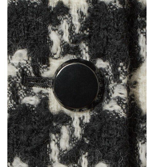 LOULOU WILLOUGHBY「【LOULOU WILLOUGHBY】ロービング千鳥ロングコート」|ダッフルコート|