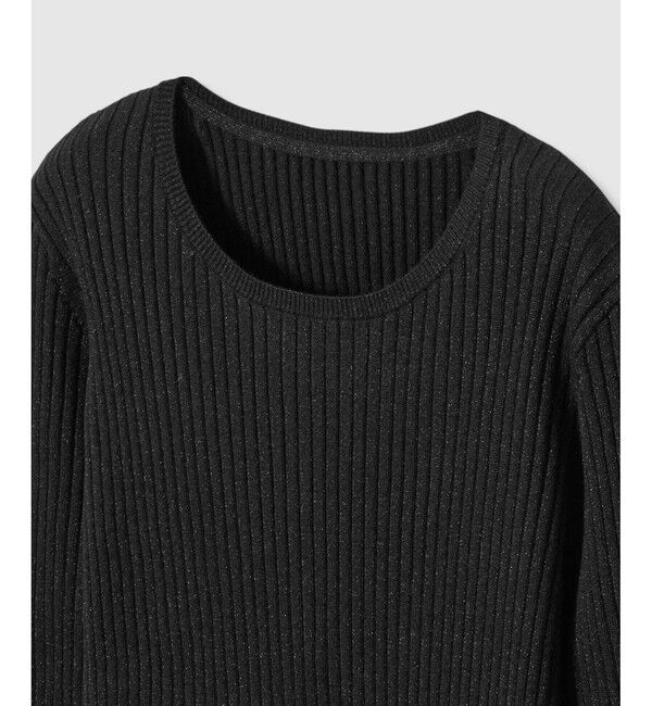 LOULOU WILLOUGHBY「【LOULOU WILLOUGHBY】LAME RIBプルオーバー」|ニット・セーター|