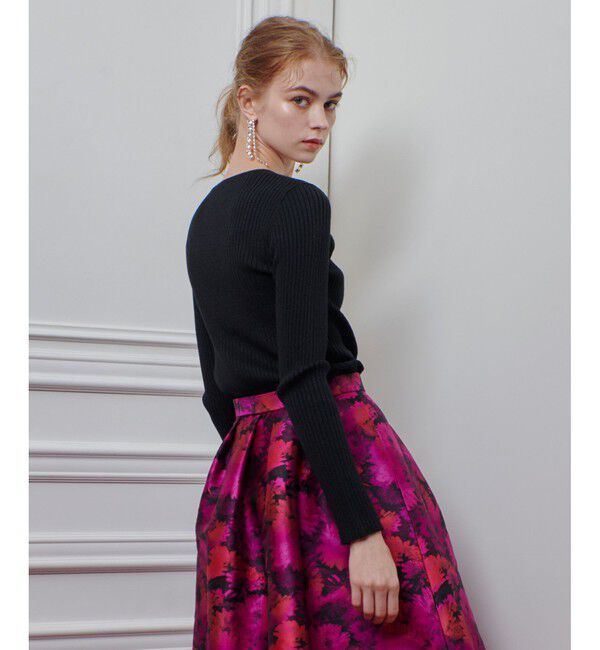 LOULOU WILLOUGHBY「【LOULOU WILLOUGHBY】LAME RIBプルオーバー」|ニット・セーター|