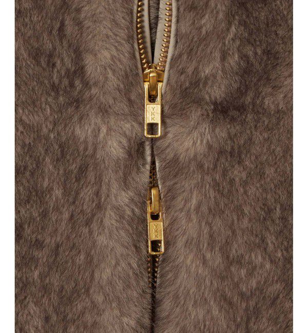 allureville「フェイクミンクファーフーディーブルゾン」|ブルゾン・スタジャン|