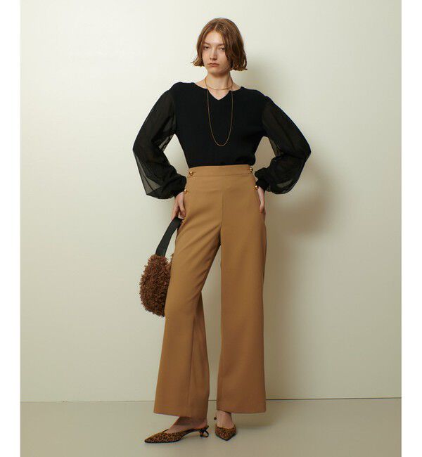 allureville「ホローツイルマリンパンツ」|チノ|