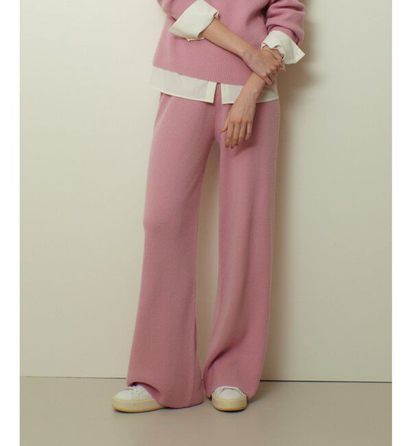 allureville「ウールリブニットパンツ」|チノ|