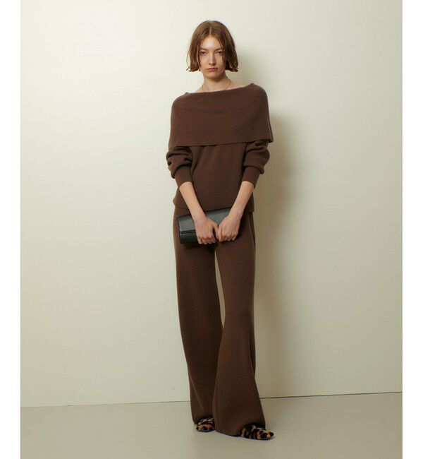 allureville「ウールリブニットパンツ」|チノ|