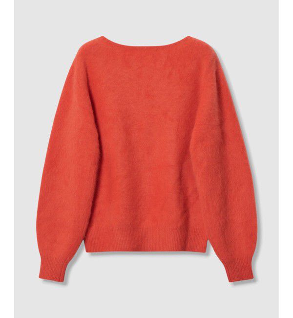 allureville「カシミヤブレンドファー加工Ｖプルオーバー」|ニット・セーター|