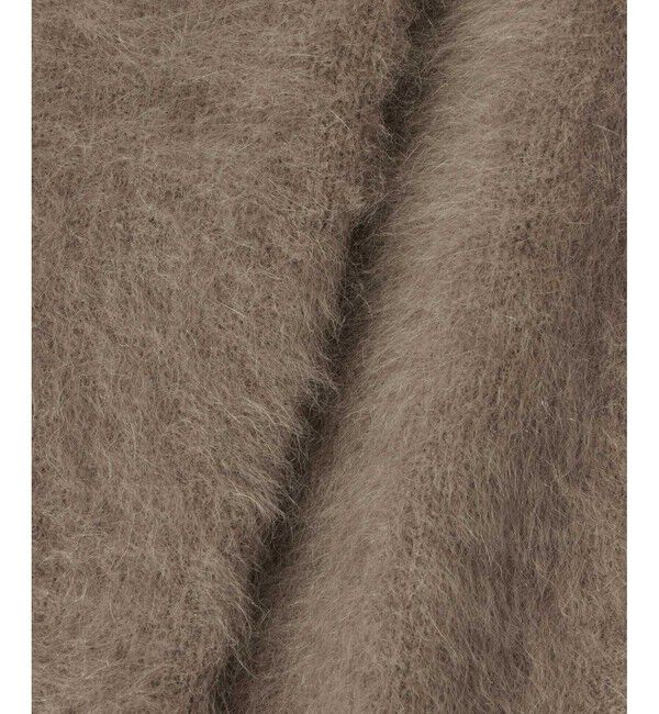 allureville「カシミヤブレンドファー加工Ｖプルオーバー」|ニット・セーター|