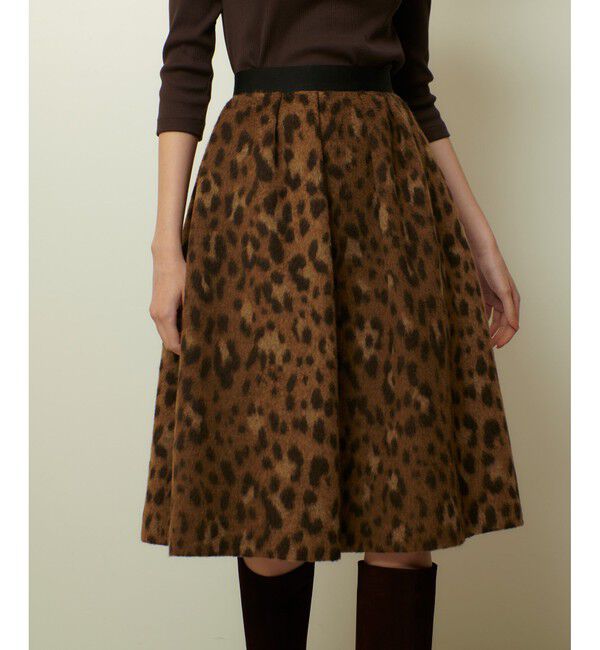 allureville「MILIORレオパードスカート」|スカート|