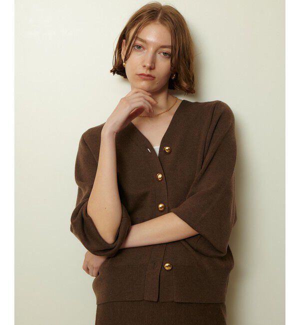 allureville「ウールスムースカーディガン」|カーディガン|