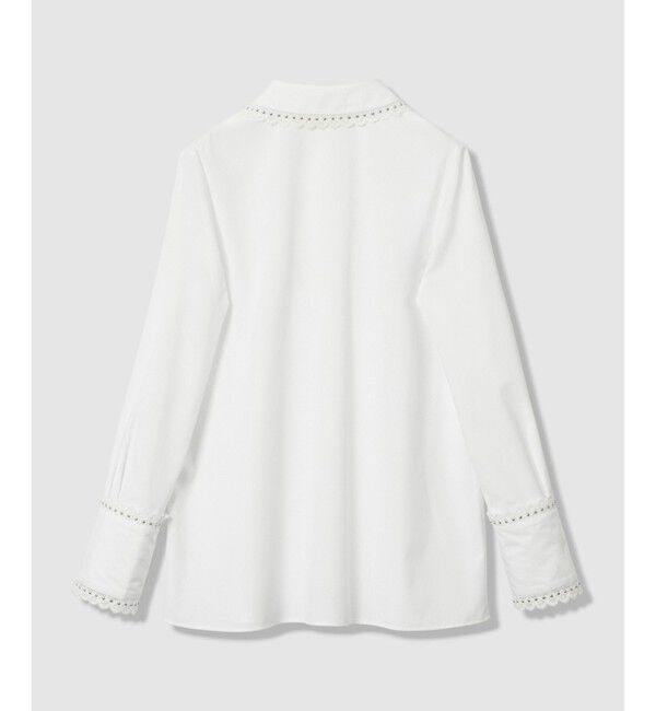 LOULOU WILLOUGHBY「【LOULOU WILLOUGHBY】レーストリミングシャツ」|シャツ・ブラウス|