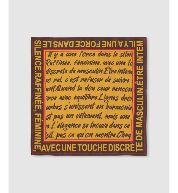 allureville「フォントロゴスカーフ」|バンダナ・スカーフ|