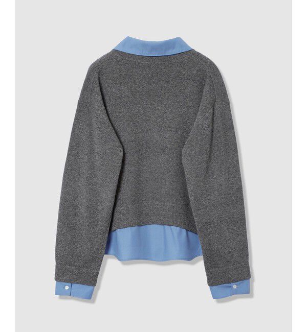 allureville「フェイクレイヤードスキッパープルオーバー」|ニット・セーター|