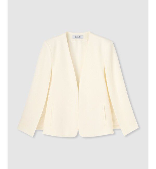 LOULOU WILLOUGHBY「◇【LOULOU WILLOUGHBY】リトルブラックケープジャケット」|ノーカラージャケット|