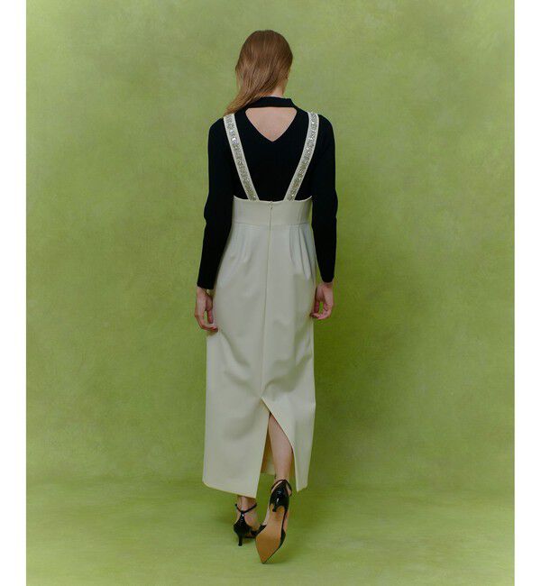 LOULOU WILLOUGHBY「【LOULOU WILLOUGHBY】ビジュージャンパースカート」|ワンピース|