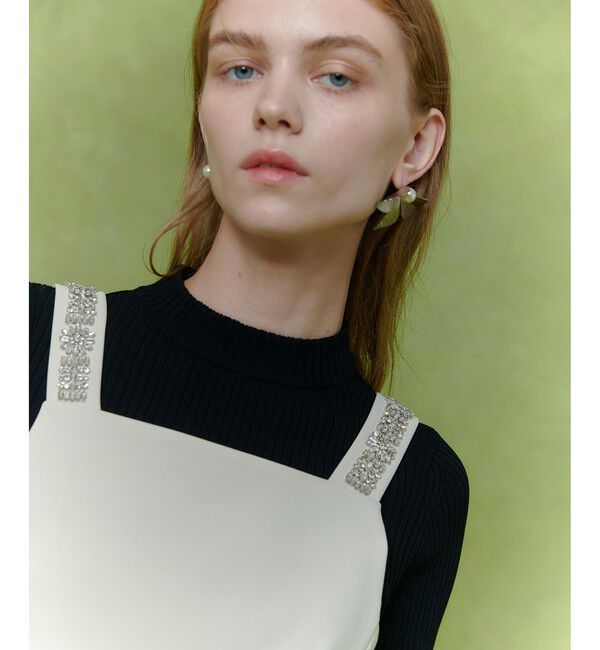 LOULOU WILLOUGHBY「【LOULOU WILLOUGHBY】ビジュージャンパースカート」|ワンピース|