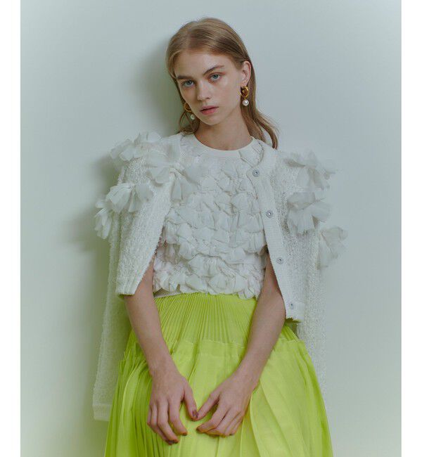 LOULOU WILLOUGHBY「【LOULOU WILLOUGHBY】ペタルパピヨンプルオーバー」|ニット・セーター|