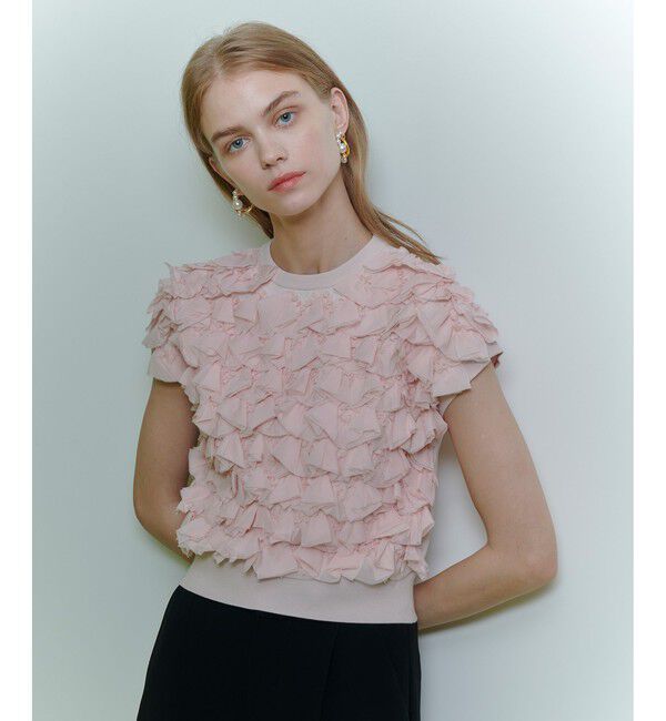 LOULOU WILLOUGHBY「【LOULOU WILLOUGHBY】ペタルパピヨンプルオーバー」|ニット・セーター|