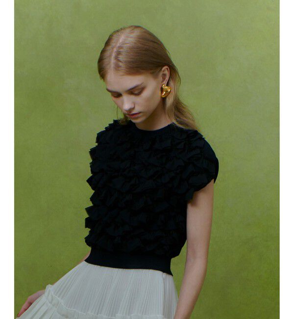 LOULOU WILLOUGHBY「【LOULOU WILLOUGHBY】ペタルパピヨンプルオーバー」|ニット・セーター|