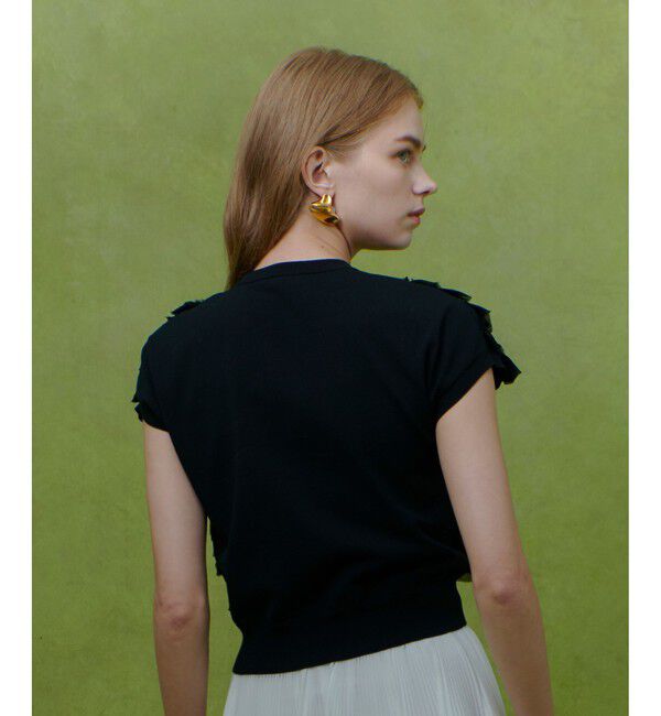 LOULOU WILLOUGHBY「【LOULOU WILLOUGHBY】ペタルパピヨンプルオーバー」|ニット・セーター|