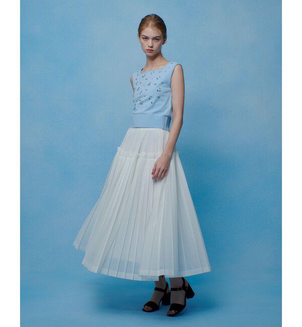 LOULOU WILLOUGHBY「【LOULOU WILLOUGHBY】CHERRYビジュータンク」|ニット・セーター|