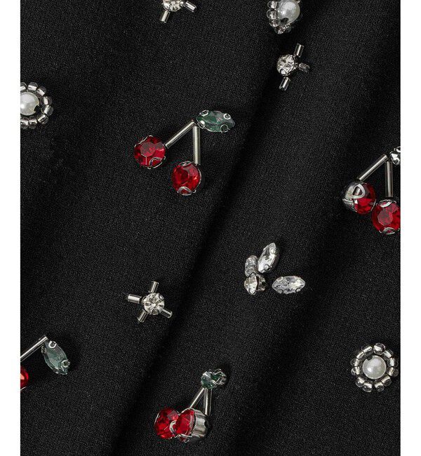 LOULOU WILLOUGHBY「【LOULOU WILLOUGHBY】CHERRYビジュータンク」|ニット・セーター|