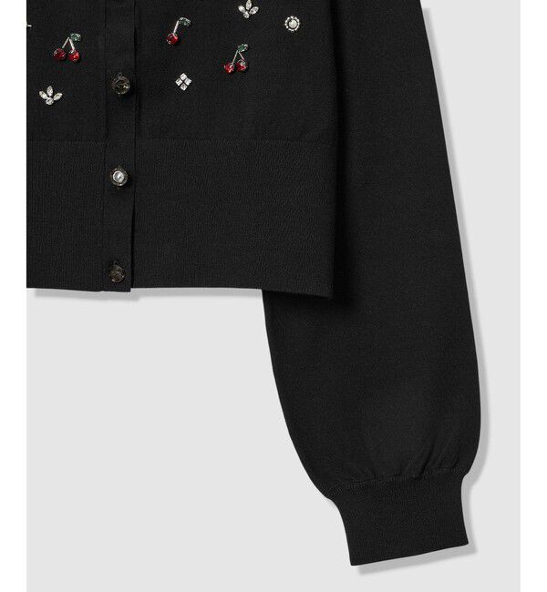 LOULOU WILLOUGHBY「【LOULOU WILLOUGHBY】CHERRYビジューカーディガン」|カーディガン|