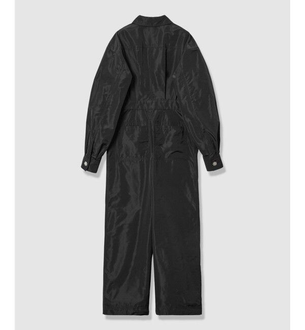 LOULOU WILLOUGHBY「【LOULOU WILLOUGHBY】タフタビジュー釦オールインワン」|オールインワン|