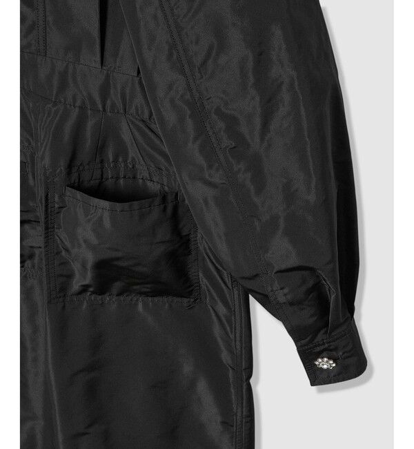 LOULOU WILLOUGHBY「【LOULOU WILLOUGHBY】タフタビジュー釦オールインワン」|オールインワン|