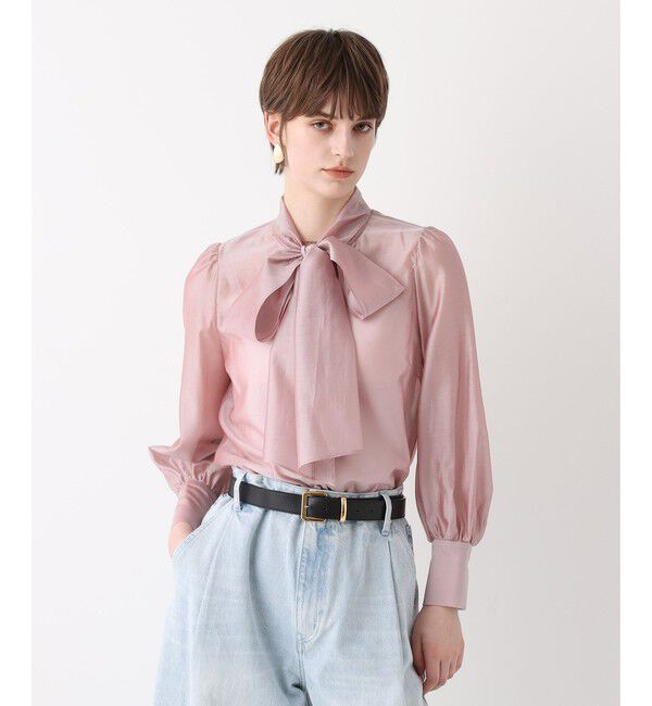 allureville「オーガンザボウブラウス」|シャツ・ブラウス|ピンク