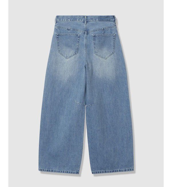 allureville「サイド切替オーバルデニムパンツ」|チノ|