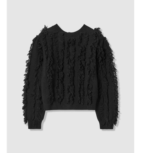 allureville「フリンジシャギー２WAYプルオーバー」|ニット・セーター|