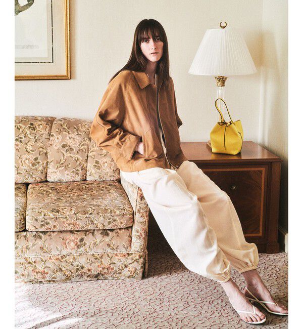 allureville「フィブリルポプリンバルーンパンツ」|チノ|