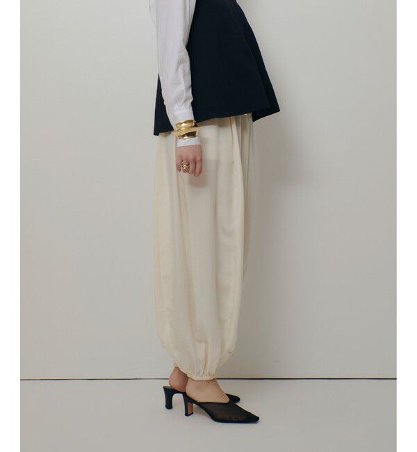 allureville「フィブリルポプリンバルーンパンツ」|チノ|