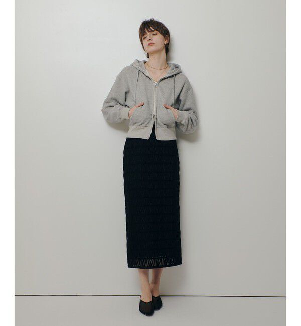 allureville「裏毛ジップアップパーカー」|パーカー|