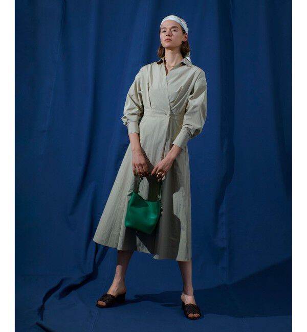 allureville「ミニスクエアハンドバッグ」|ショルダー・メッセンジャー|グリーン