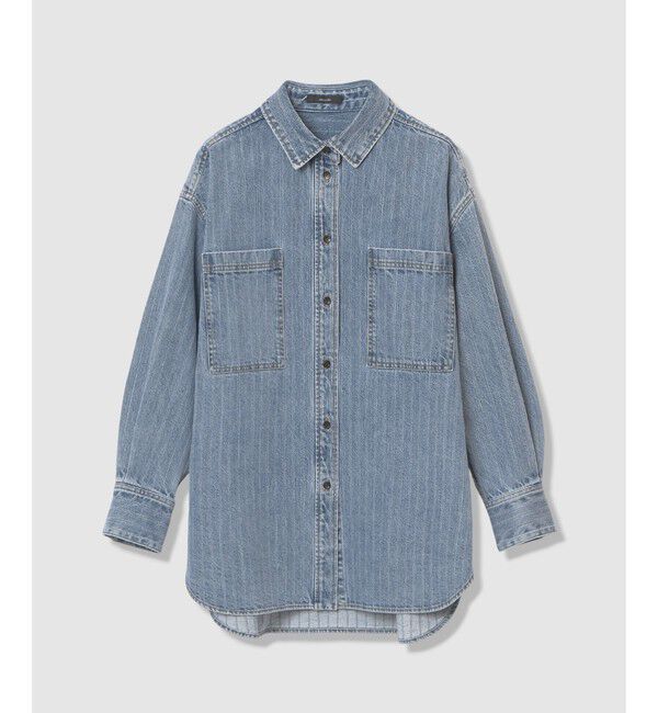 allureville「【ATELIER Line】デニムビッグポケットシャツ」|シャツ・ブラウス|