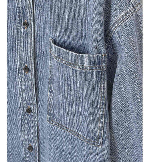 allureville「【ATELIER Line】デニムビッグポケットシャツ」|シャツ・ブラウス|