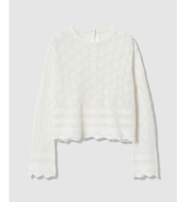 allureville「レースニットプルオーバー」|ニット・セーター|