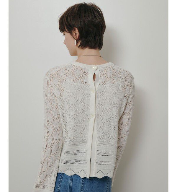 allureville「レースニットプルオーバー」|ニット・セーター|