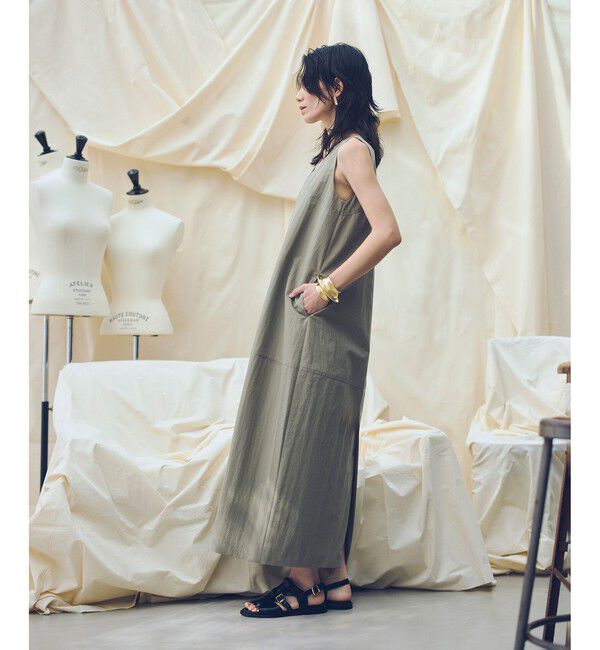 allureville「【ATELIER Line】ノースリーブコクーンワンピース」|ワンピース|