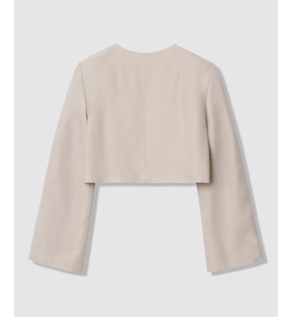 allureville「【ATELIER Line】ノーカラーボレロジャケット」|ノーカラージャケット|