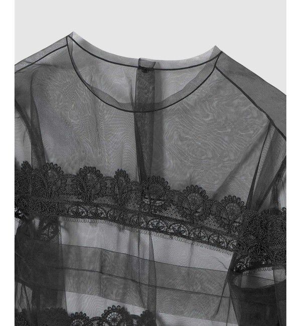 LOULOU WILLOUGHBY「【LOULOU WILLOUGHBY】チュールレースブラウス」|シャツ・ブラウス|