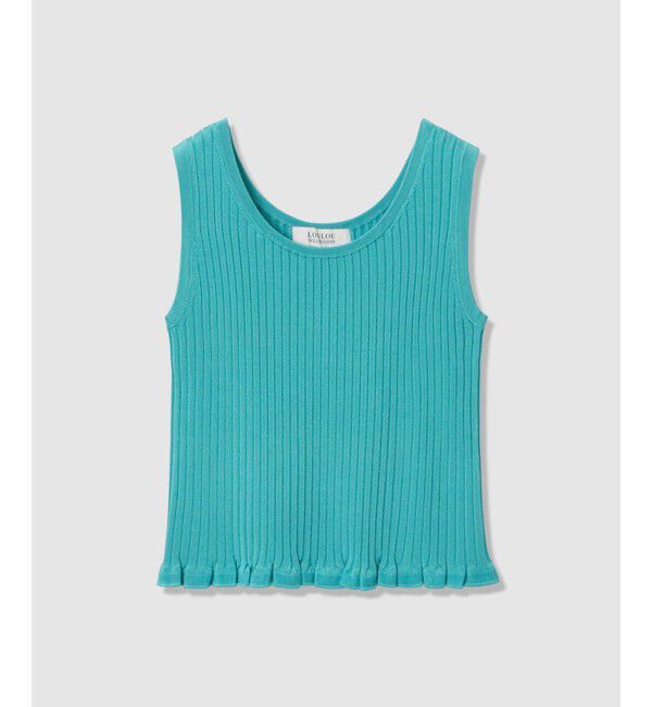 LOULOU WILLOUGHBY「【LOULOU WILLOUGHBY】ワイドリブヘムフリルタンク」|タンクトップ|