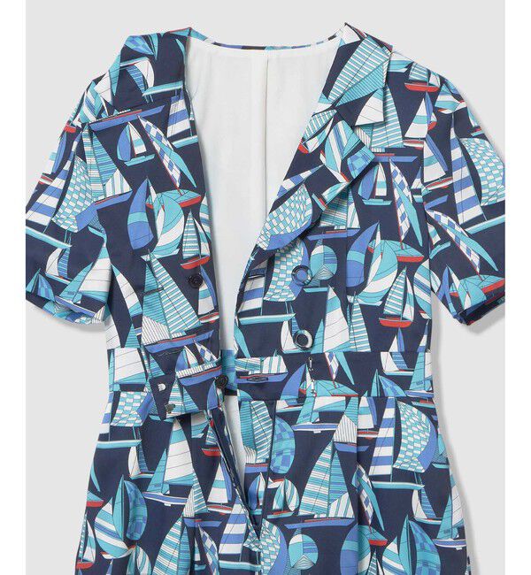 LOULOU WILLOUGHBY「【LOULOU WILLOUGHBY】RATTI マリーナプリントオールインワン」|オールインワン|