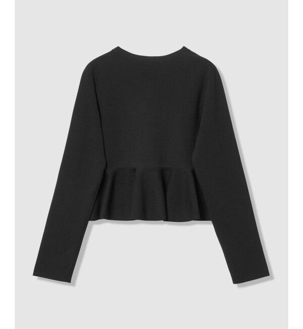 LOULOU WILLOUGHBY「【LOULOU WILLOUGHBY】レースレイヤーペプラムカーディガン」|カーディガン|