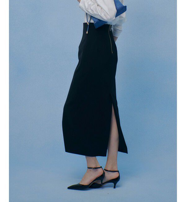 LOULOU WILLOUGHBY「【LOULOU WILLOUGHBY】ダブルクロスタイトスカート」|タイト|