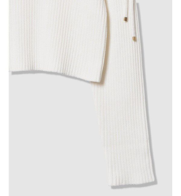 LOULOU WILLOUGHBY「【LOULOU WILLOUGHBY】レースアップショルダープルオーバー」|ニット・セーター|