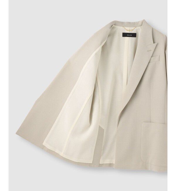 allureville「〈WEB・ルミネ別注〉ボタンレスジャケット」|テーラードジャケット|