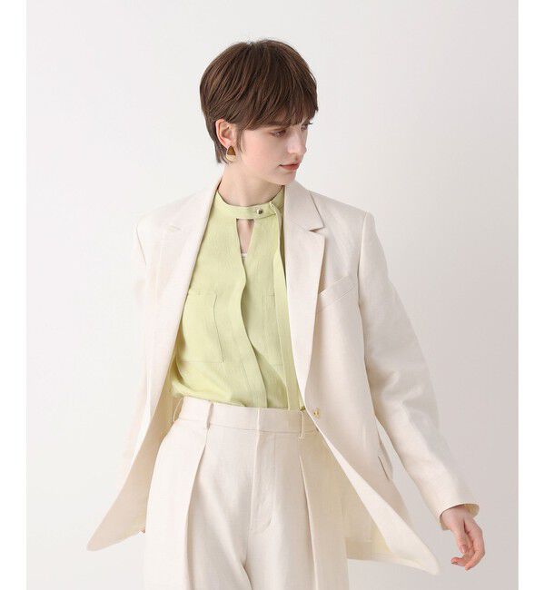 allureville「シャークスキンシングルオーバージャケット」|テーラードジャケット|