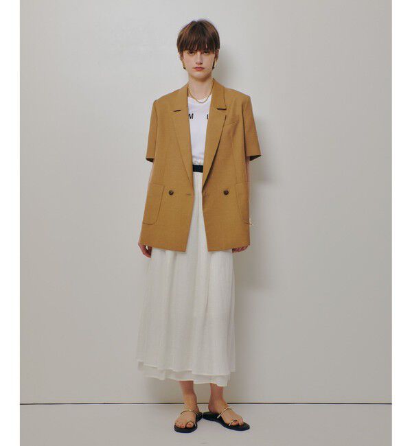 allureville「ハーフスリーブジャケット」|テーラードジャケット|