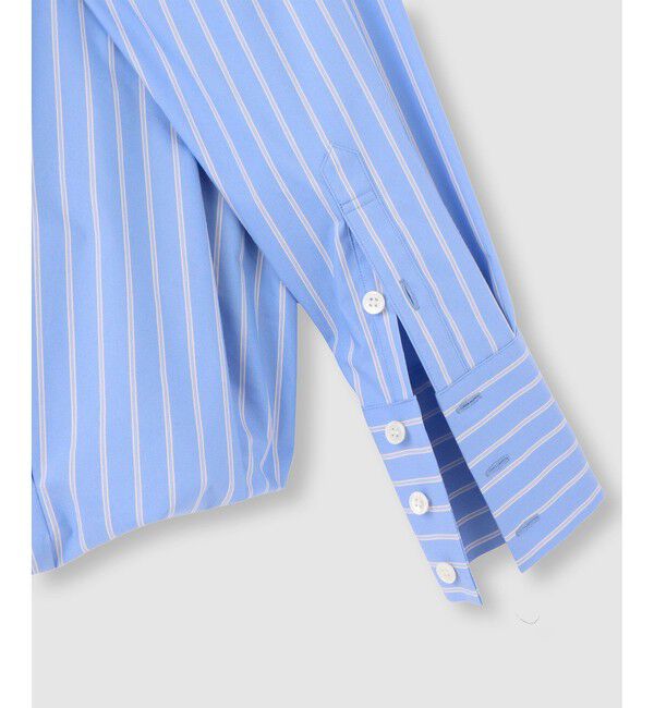 allureville「ストライプスカーフ付バルーンシャツ」|シャツ・ブラウス|