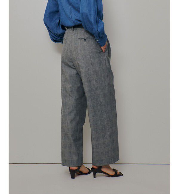 allureville「ディープタックチェックパンツ」|チノ|